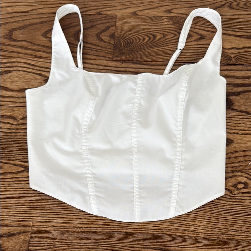Abercrombie & Fitch Corset Linen Top